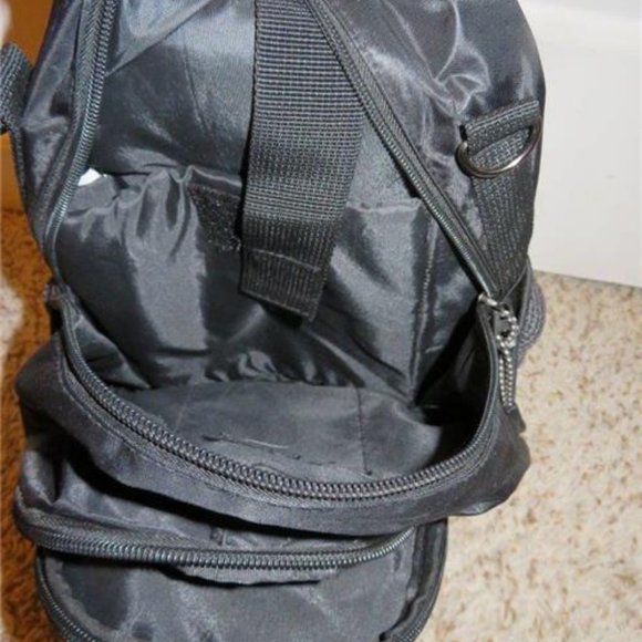 ASPEN BLACK BACKPACK WITH MULTIPLE ZIPPERS - Picture 3 of 3